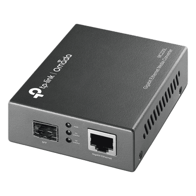 Convertidor de Medios / 1 Puerto SFP 1 Gbps / 1 Puerto RJ45 10/100/1000 Mbps / Monomodo o Multimodo / Plug and Play