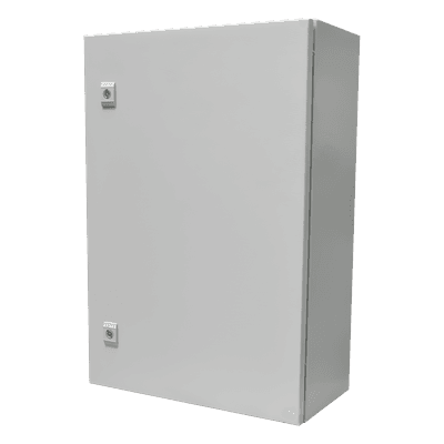 Gabinete de Acero para Intemperie / IP66 / IK10 / 500 x 700 x 250 mm / Placa Trasera Galvanizada / Cerradura con Llave