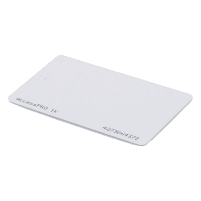 Tarjeta de Proximidad MIFARE Classic / Memoria 1Kb / Frecuencia 13.56 MHz / ISO/IEC 14443 Type A / Doble Cara Imprimible / 34 Bits