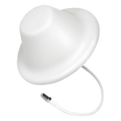Antena Domo Interior / 698-960/1710-2700 MHz / 2-4 dBi / 75 Ohm / Conector F Hembra / 7.3" x 3.3" (185 x 85 mm)