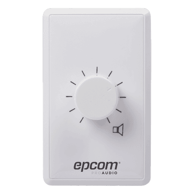 Control de Volumen / 100W / Línea 100V / Atenuación 33dB en 10 Pasos / Montaje Al Ras o Superficie