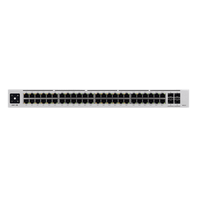 Switch PoE administrable / 48 puertos Gigabit PoE+ / PoE++ 802.3bt / 4 SFP+ 10G / 600W / 1.72' de alto