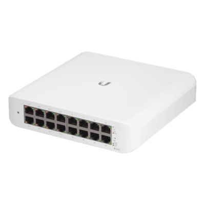 Switch administrable PoE / 16 puertos Gigabit / 8 puertos 802.3af/at / 45 W / 16 Gbps throughput / 7.5 x 7.3 x 1.7 pulgadas
