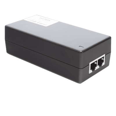 Inyector PoE / Hi-PoE 60 W / Gigabit 2 Gbps / 2 Puertos / Alcance 100 m (328 ft) / Interior / Plug and Play