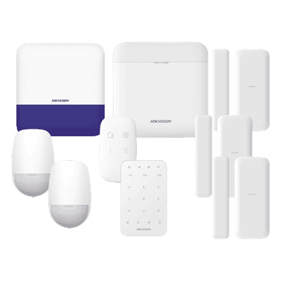 Kit de Alarma Inalámbrica / 48 Zonas / 6 Dispositivos Incluidos / 433 MHz / Batería de Respaldo 12 h / WiFi / IP65