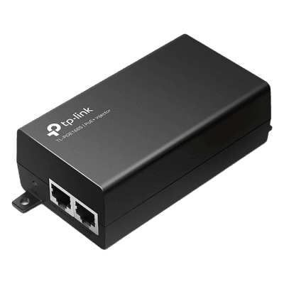 Inyector PoE+ / 30W / Gigabit 802.3af/at / 2 Puertos 10/100/1000 Mbps / Alcance 100 m (328 ft) / Plug and Play