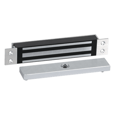Chapa Magnética Mortise Mini / 750 lbs / 12-24 VDC / Perfil Bajo / 9 x 1.5 x 1.17 pulgadas