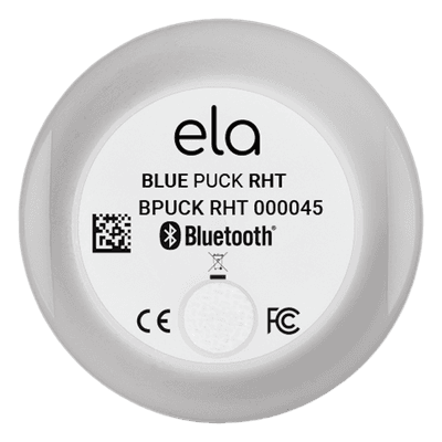 Sensor BLE de Temperatura y Humedad / Rango -40°C a +85°C / Alcance 500 m (1640 ft) / IP65 / Autonomía 18 Años / NFC