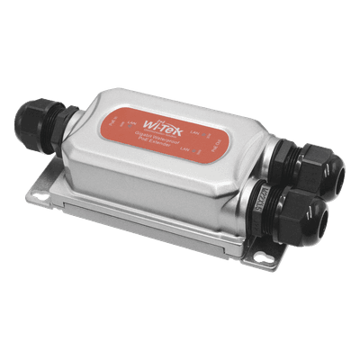 Extensor PoE para Exterior / Entrada 60W / 2 Salidas 30W / 3 Puertos Gigabit / IP68 / -40 a 80 °C (-40 a 176 °F)