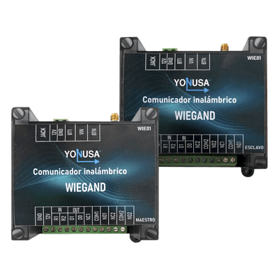 Convertidor Inalámbrico Wiegand / 1 Canal Wiegand / 2 Relevadores / 2 Entradas / Alcance 1.6 km (5249.3 ft) / Banda 915 MHz