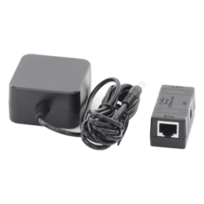 Inyector PoE / 10/100 Mbps / 2 x RJ45 / 18 VDC 660 mA / 90-264 VAC / LED Estado / 51 x 25 x 26.5 mm