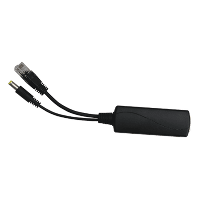 Splitter PoE / Entrada 802.3af/at 30W / Salida 12 Vcc 2A / Puerto 10/100 Mbps / Protección 6 kV / -40 a 80°C