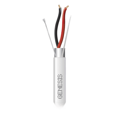 Cable para Alarma y Control / 4 Conductores / 22 AWG / Blindado / Riser / 305 m (1000 ft) / Blanco