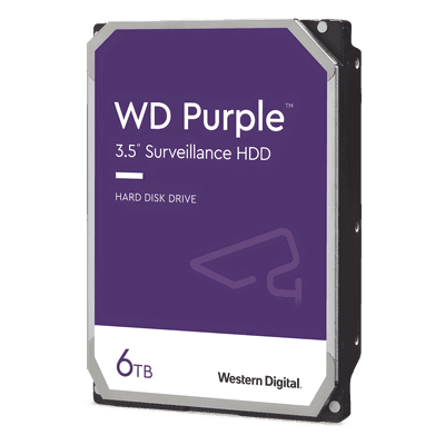Disco Duro para Videovigilancia / 6 TB / SATA III 6 Gb/s / 5640 RPM / Caché 128 MB / 64 Cámaras / 3.5 Pulgadas