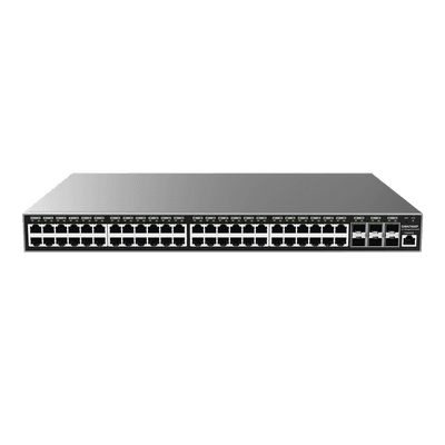 Switch PoE+ Administrable / 48 Puertos Gigabit / 6 SFP+ / 400W / 216 Gbps