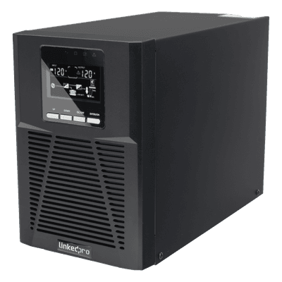 UPS Online Doble Conversión / 1000 VA / 900 W / Pantalla LCD / 3 Salidas NEMA 5-15R / AVR Boost y Buck / Protección RJ45