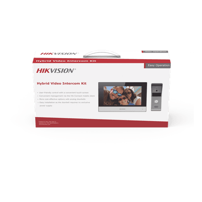 Kit de Videoportero Híbrido / Pantalla Táctil 7" / Videollamada a Smartphone / IP65 / 4 Hilos + Wi-Fi/Ethernet / 720x576p