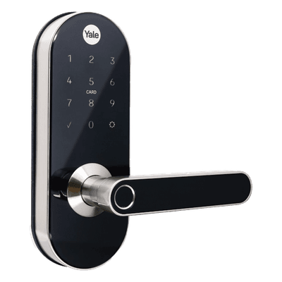 Cerradura Digital / Control Remoto / Lector de Huella y Tarjeta / Teclado Táctil / Zigbee 20 m (65.6 ft) / 250 Códigos / Backset Ajustable