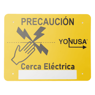 Letrero de Precaución / Estireno Serigrafiado 2 Tintas / Protección UV / 4 Perforaciones / 21.8 x 17 cm