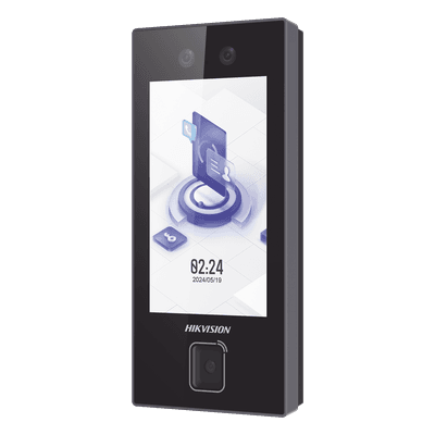 Terminal de Control de Acceso Facial / Lector QR Físico / 3,000 Rostros / Pantalla Táctil 4.5" / PoE y Wi-Fi / IP65