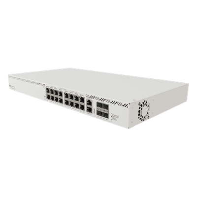 Cloud Router Switch / 16 Puertos / 8 PoE+ y 8 PoE++ / Fuentes Redundantes Hot-Swap / Rackmount