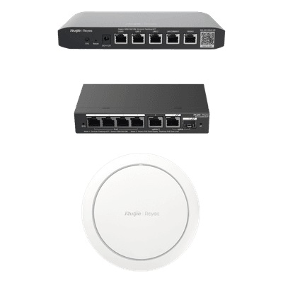 Kit Demo de Red / WiFi 6 / PoE / 600 Mbps / 100 Usuarios / Balanceo Dual WAN