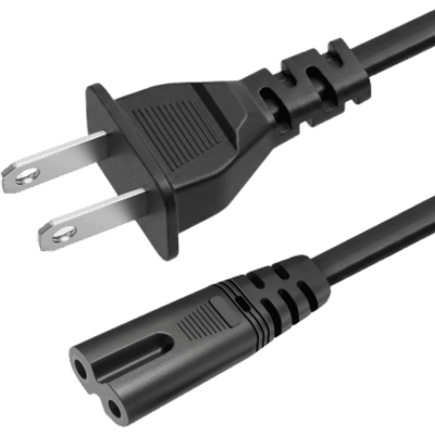 Cable de Alimentación / 2 Conductores / NEMA 1-15P a IEC C7 / Tipo Figura 8