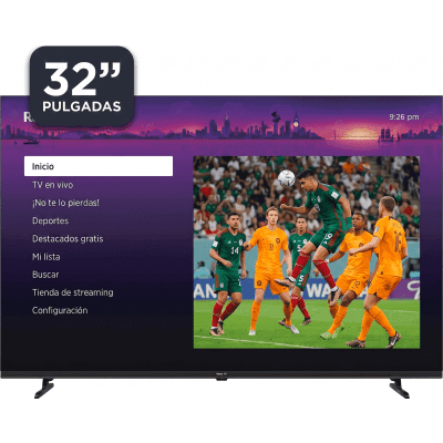 Smart TV QLED / 32 Pulgadas / HD 1366x768 / Wi-Fi / 3 HDMI / VESA 100x100 mm