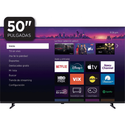 Smart TV QLED / 50 Pulgadas / 4K UHD / Dolby Audio / Wi-Fi / 3 HDMI / VESA 200x200 mm