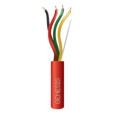 Cable para Sistemas Contra Incendio / 4x18 AWG / 305 m (1000 ft) / Riser / FPLR-CL3R / Resistente al Fuego / Rojo