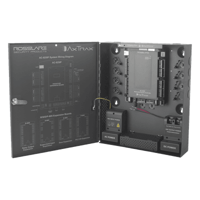 Controlador de acceso / 4 lectoras expandible a 56 / 100,000 usuarios / TCP/IP AES-128 / Control de elevadores