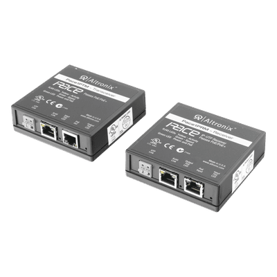 Kit Extensor IP y PoE / UTP CAT5E / 500 m (1640 ft) / 100 Mbps Full Duplex / IEEE 802.3at