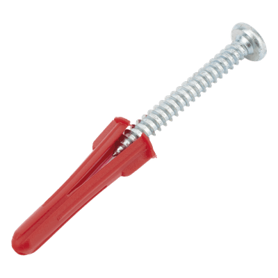 Kit de Fijación / Taquetes de Doble Expansión 1/4" / Tornillos 10 x 1 1/2" (38 mm) / Carga 60 kg / 20 Piezas