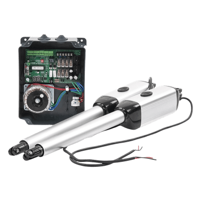 Kit de Brazos para Portón Abatible / 2 Hojas / 3 m (9.8 ft) / 300 kg / IP55 / 50 Ciclos Diarios / Residencial