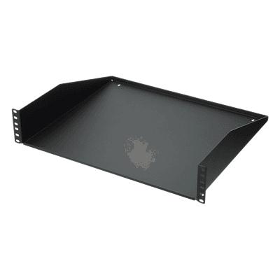 Charola para Rack / 19" / 2 UR / Carga 30 kg (66 lb) / Acero / Profundidad 385 mm