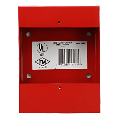 Caja de Montaje Superficial / Policarbonato Lexan / Acero Calibre 16 / 139 x 104 x 35 mm / Para Estaciones Manuales Direccionables